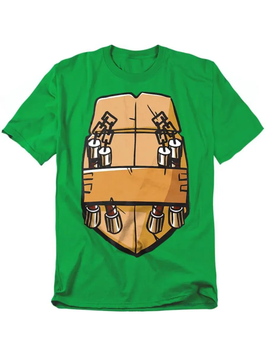 Футболка с принтом Michelangelo Shell Teenage Mutant Ninja Turtles — изображение 1 из 3, зеленый