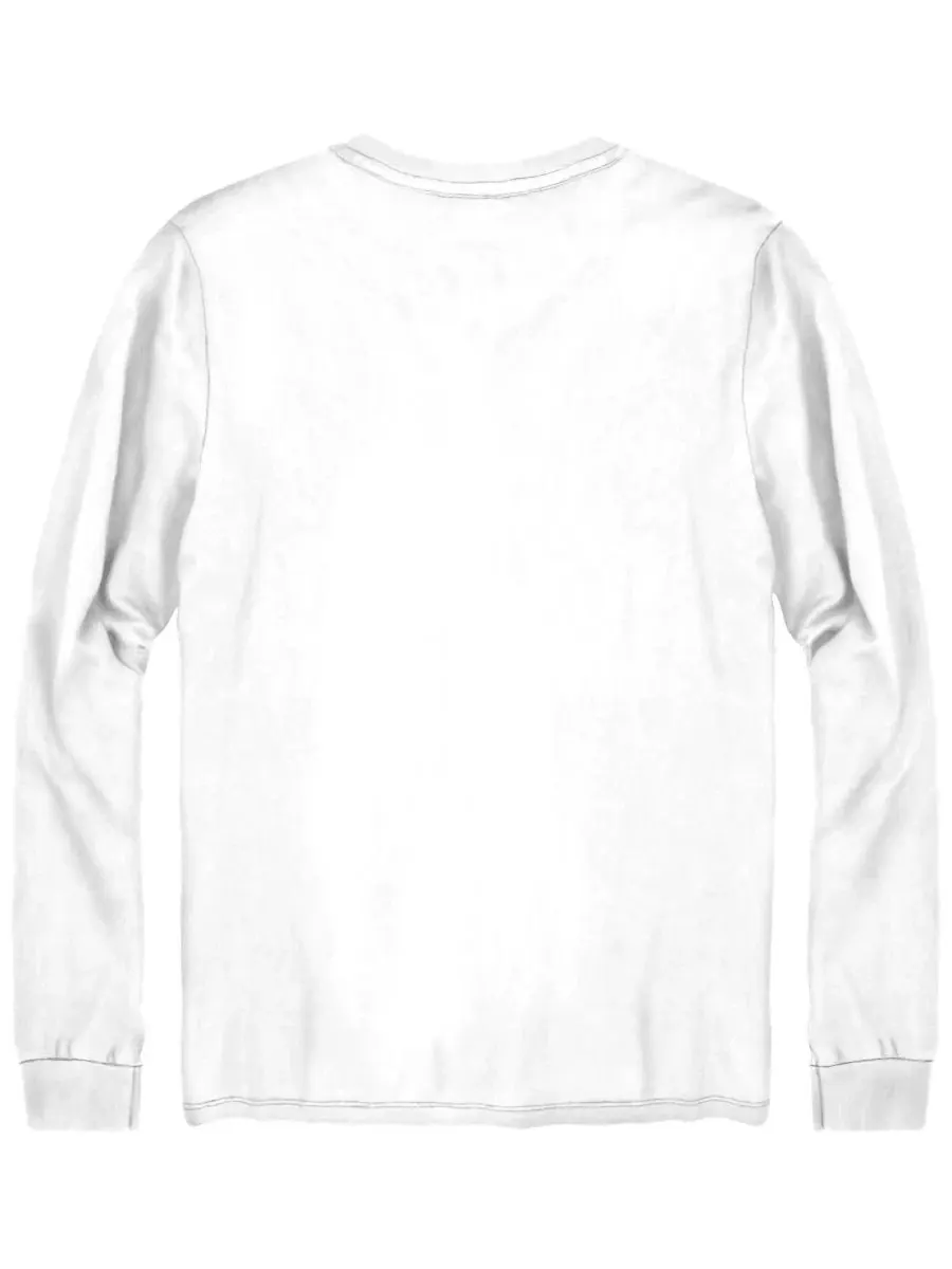 Футболка с длинным рукавом с принтом Peanuts Artwork Hybrid Apparel — изображение 2 из 4, белый