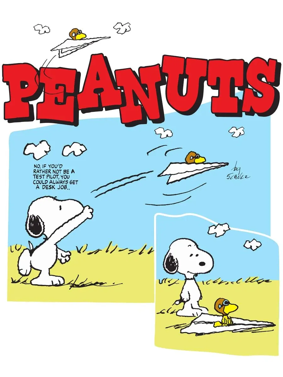 Футболка с длинным рукавом с принтом Peanuts Artwork Hybrid Apparel — изображение 3 из 4, белый