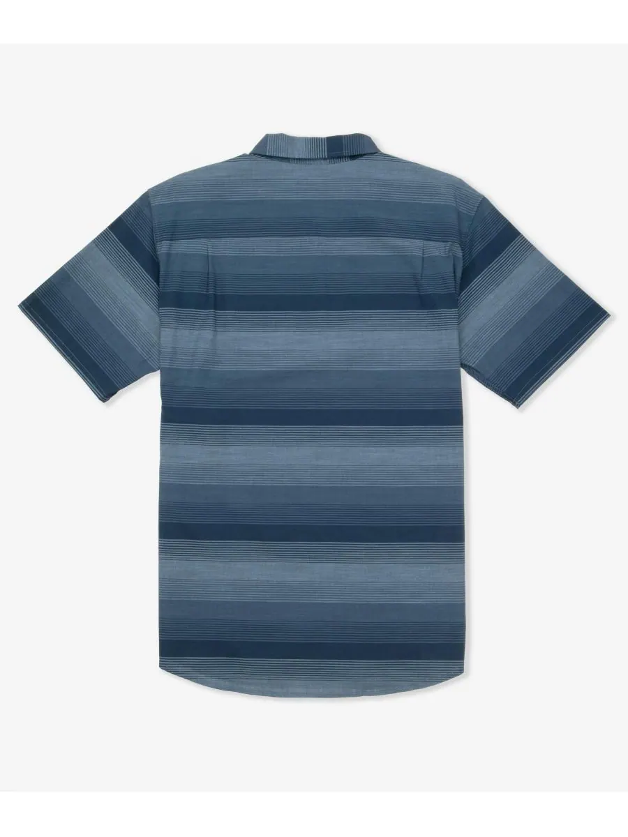 Мужская рубашка с коротким рукавом Lido Stripe Hurley — изображение 4 из 4, темно-синий