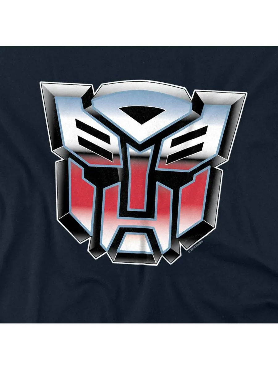 Мужская футболка с логотипом Transformers Autobot, выполненным аэрографом Logovision — изображение 2 из 3, темно-синий