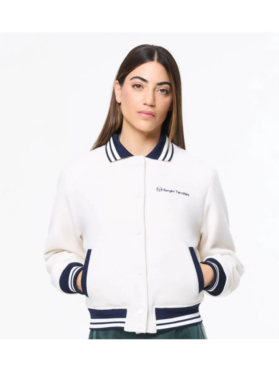 Женская университетская куртка Marisa Sergio Tacchini — изображение 1 из 7, белый