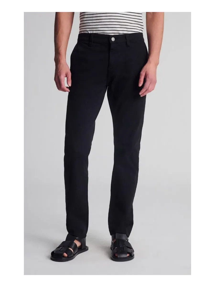 Мужские брюки-чиносы прямого кроя Milton Slim Straight из твила Mavi Jeans — изображение 1 из 5, черный