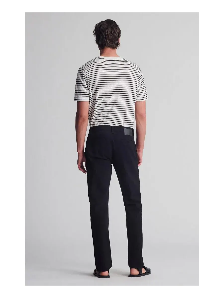 Мужские брюки-чиносы прямого кроя Milton Slim Straight из твила Mavi Jeans — изображение 3 из 5, черный