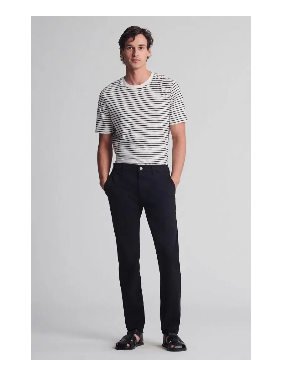 Мужские брюки-чиносы прямого кроя Milton Slim Straight из твила Mavi Jeans — изображение 5 из 5, черный