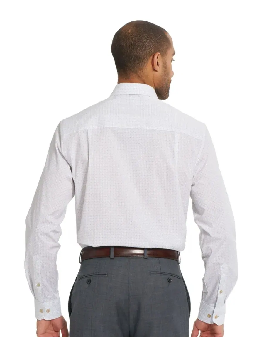 Мужская рубашка Roxbury Square Stretch Dress Shirt Nick Graham — изображение 5 из 6, бежевый