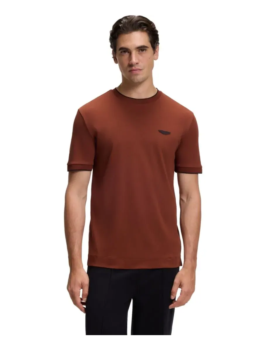 Футболка с длинным рукавом BOSS x Aston Martin Mercerized Cotton Regular-Fit T-Shirt Hugo Boss