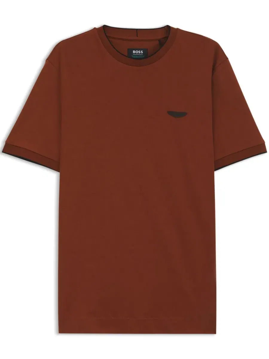 Футболка с длинным рукавом BOSS x Aston Martin Mercerized Cotton Regular-Fit T-Shirt Hugo Boss — изображение 3 из 5