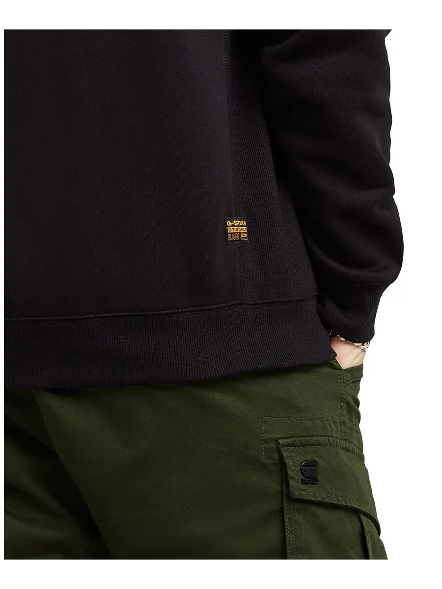 Худи с капюшоном на молнии Premium Full-Zip G-Star Raw — изображение 3 из 5, темный черный