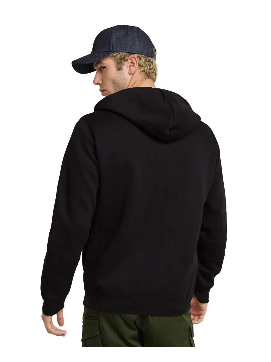 Худи с капюшоном на молнии Premium Full-Zip G-Star Raw — изображение 4 из 5, темный черный