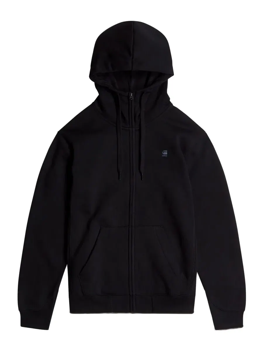 Худи с капюшоном на молнии Premium Full-Zip G-Star Raw — изображение 5 из 5, темный черный