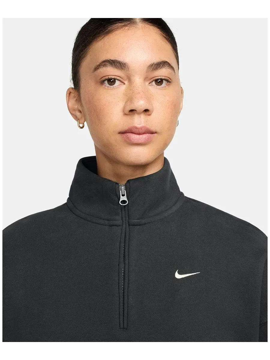 Свитшот-худи Nike Studio Fleece — изображение 2 из 3, черный