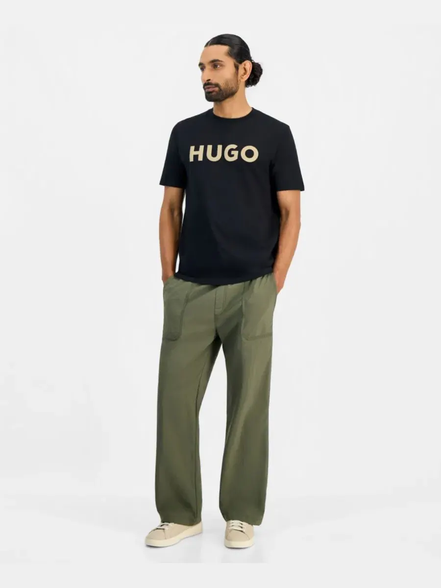 Футболка с логотипом Dulivio Hugo Boss — изображение 2 из 4, черный