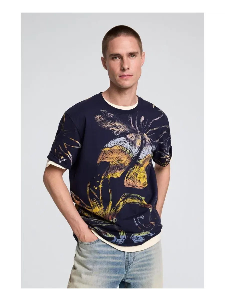Футболка с принтом Organic Print Desigual