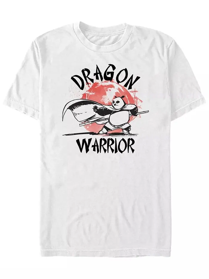 Футболка мужская с коротким рукавом Kung Fu Panda Po The Dragon Warrior Fifth Sun — изображение 1 из 1, белый