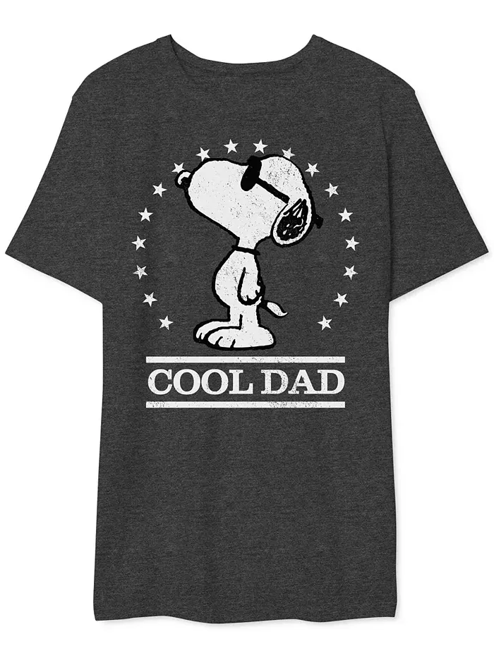 Футболка мужская с принтом Snoopy Cool Dad AIRWAVES — изображение 1 из 1, темно-серый