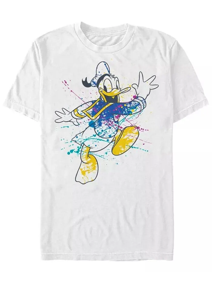 Мужская футболка с коротким рукавом Splatter Donald Fifth Sun — изображение 1 из 1, белый