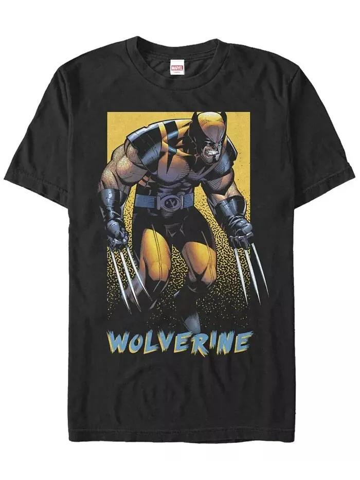 Мужская футболка Wolverine Pop с коротким рукавом и круглым вырезом Fifth Sun — изображение 1 из 1, черный
