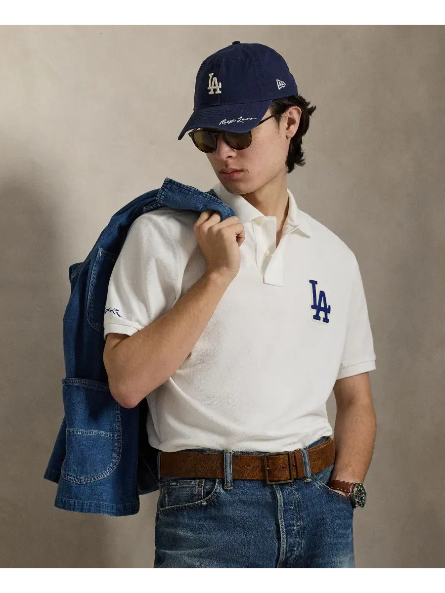 Мужская классическая рубашка-поло Polo Ralph Lauren — изображение 3 из 6, белый