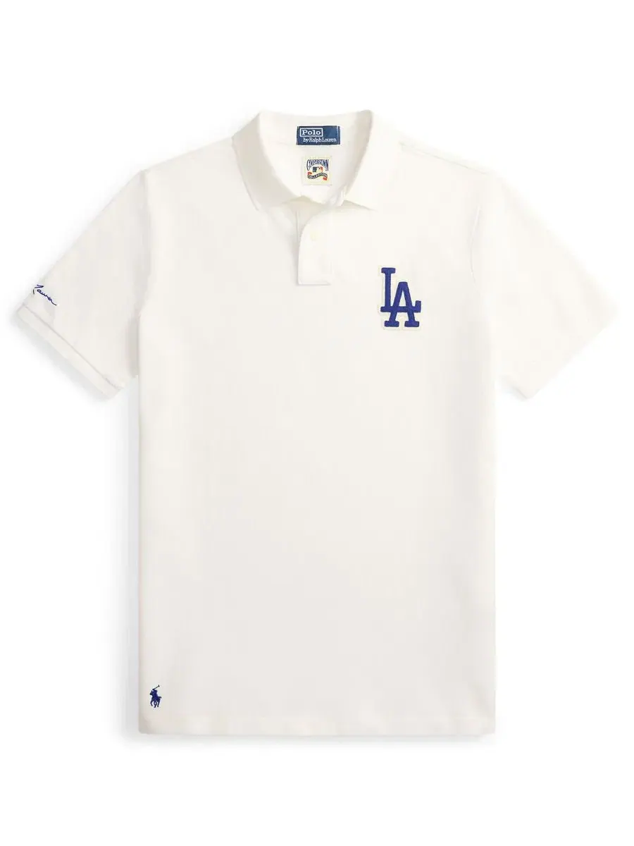 Мужская классическая рубашка-поло Polo Ralph Lauren — изображение 6 из 6, белый