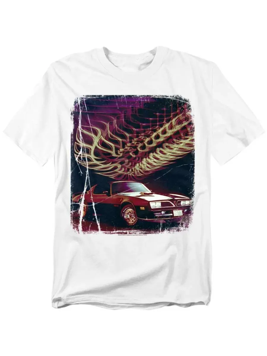 Футболка с принтом Pontiac Firebird 77 Logovision — изображение 1 из 3, белый