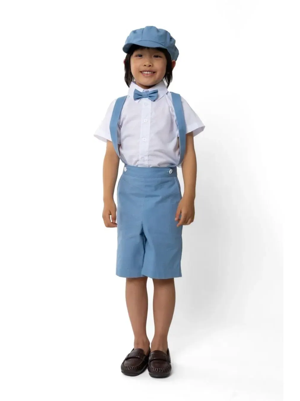 Комплект для мальчика Eton Safari из льна, 5 предметов Peanut Butter Collection — изображение 1 из 3, синий