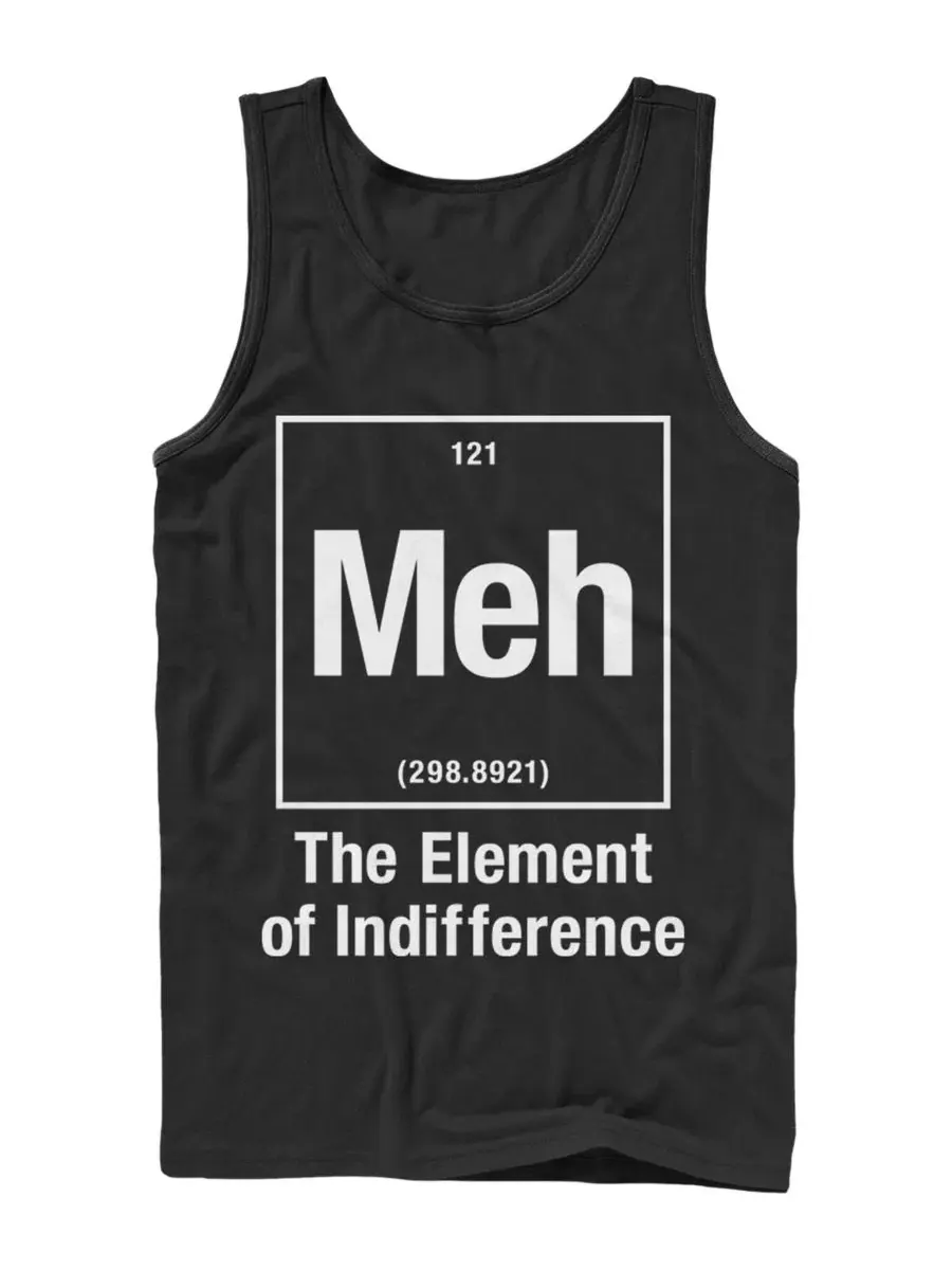 Мужская футболка с принтом Meh the Element of Indifference Fifth Sun — изображение 1 из 3, черный