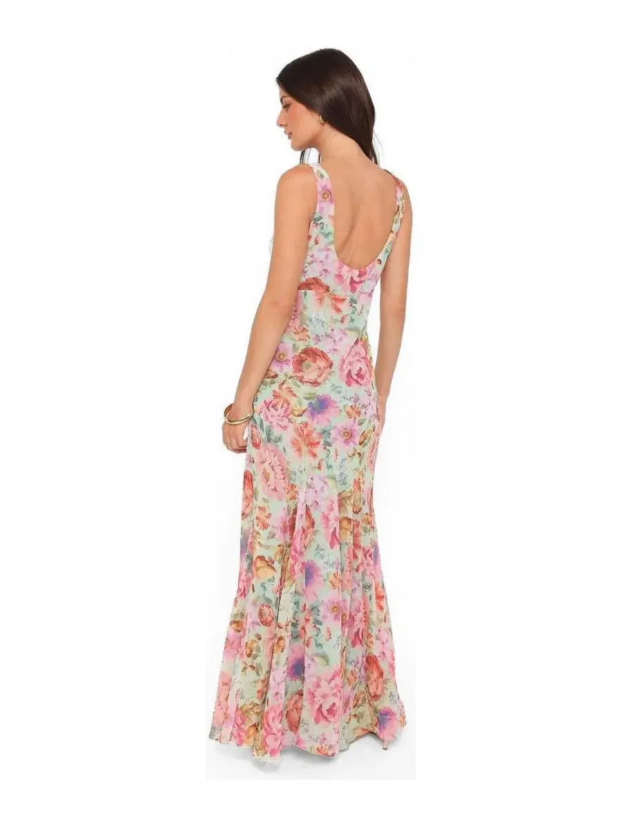Платье макси с запахом Yovana Maxi Dress Petal and Pup — изображение 3 из 4, фиолетовый