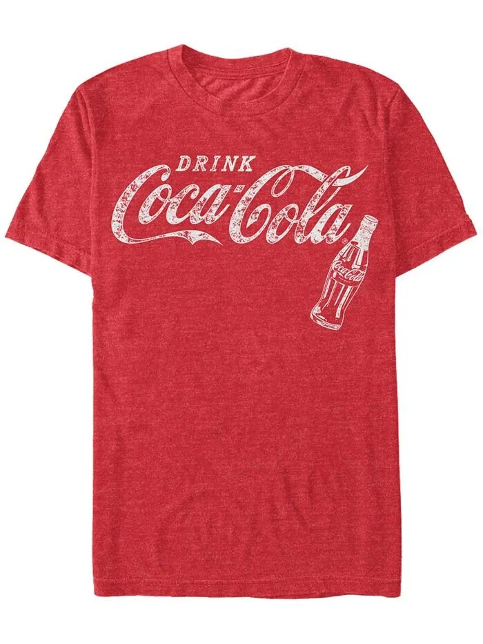 Мужская футболка с короткими рукавами в стиле ретро Coca-Cola Fifth Sun — изображение 1 из 1, красный
