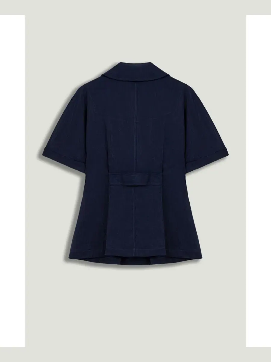 Блейзер с коротким рукавом Notched Lapel NOCTURNE — изображение 6 из 6, темно-синий