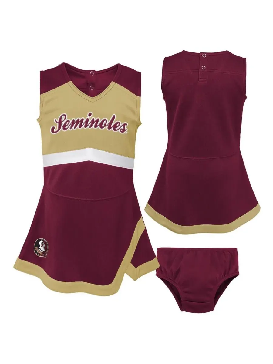 Комплект платье и шорты с вышивкой Cheer Captain Florida State Seminoles Outerstuff — изображение 1 из 4, гранат