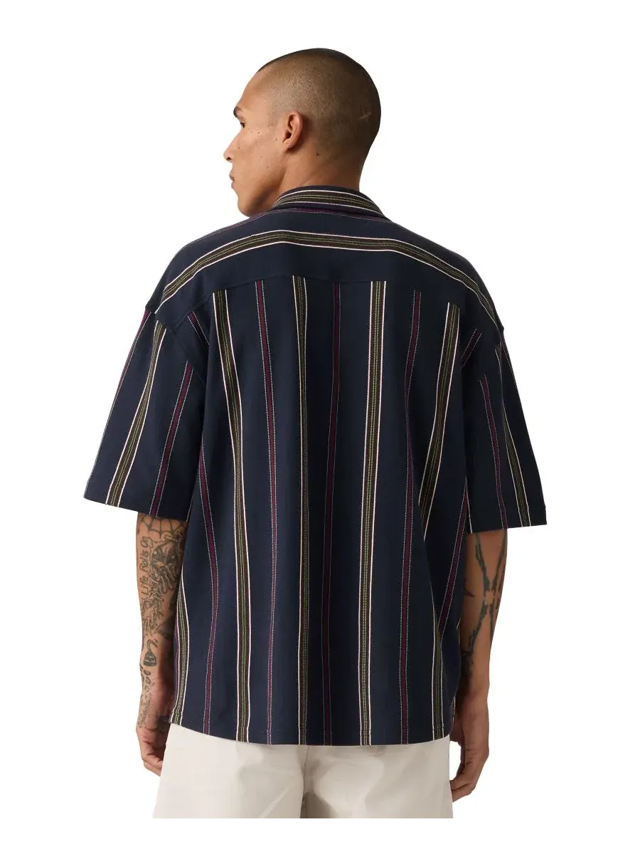 Рубашка-поло с коротким рукавом Dawson Pique Stripe Levi's — изображение 4 из 4, темно-синий
