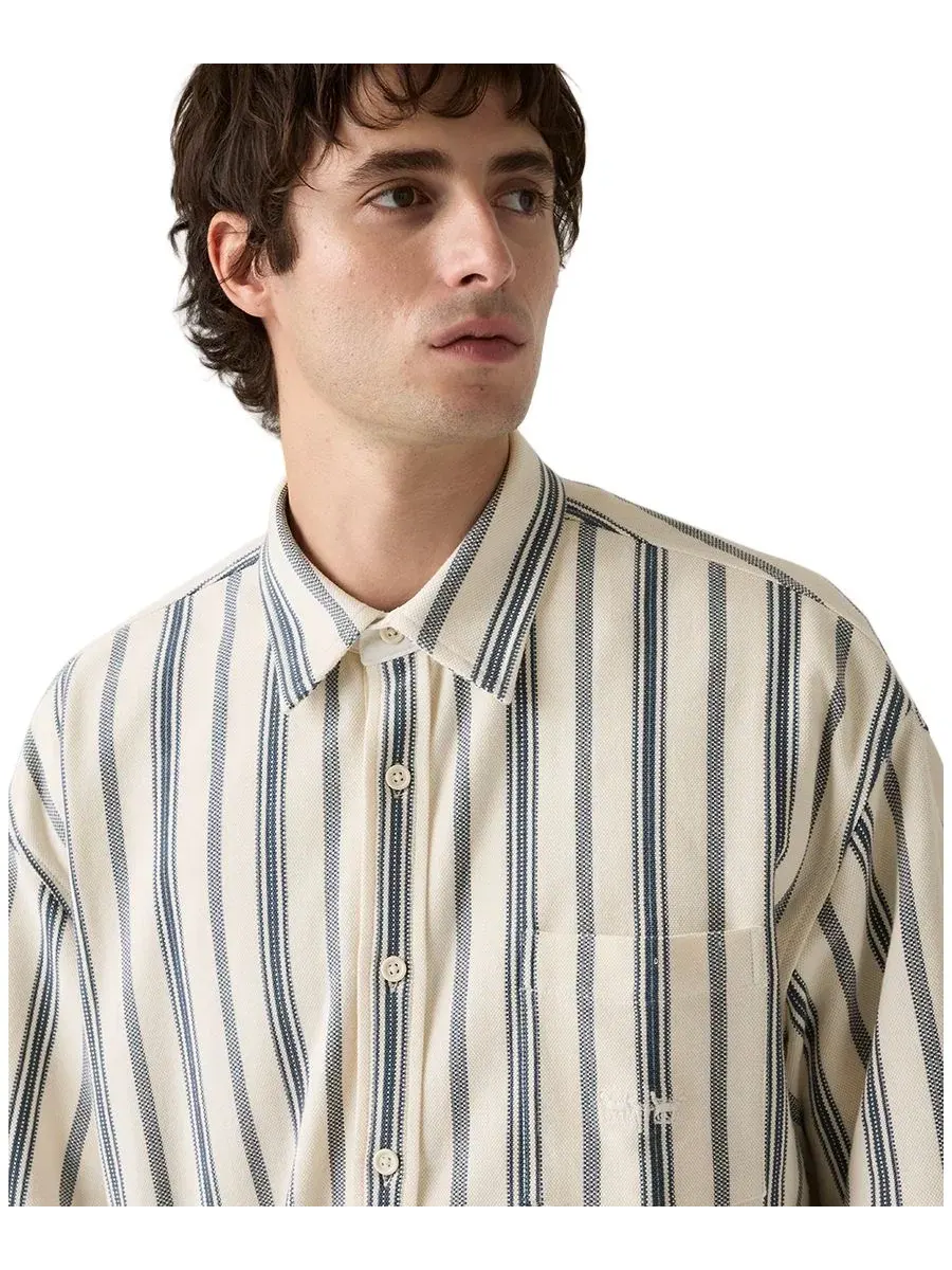 Рубашка с коротким рукавом Dawson Pique Stripe Levi's — изображение 3 из 4, белый