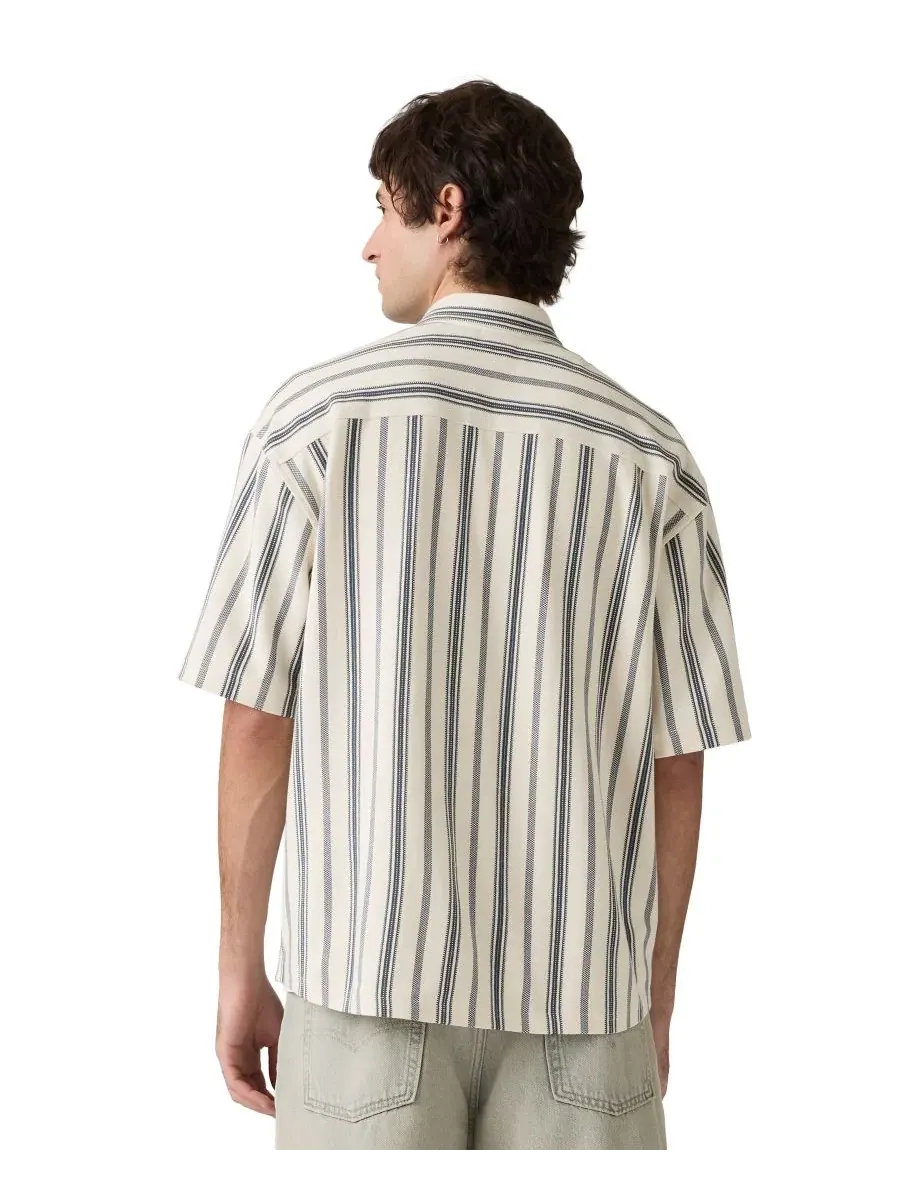 Рубашка с коротким рукавом Dawson Pique Stripe Levi's — изображение 4 из 4, белый