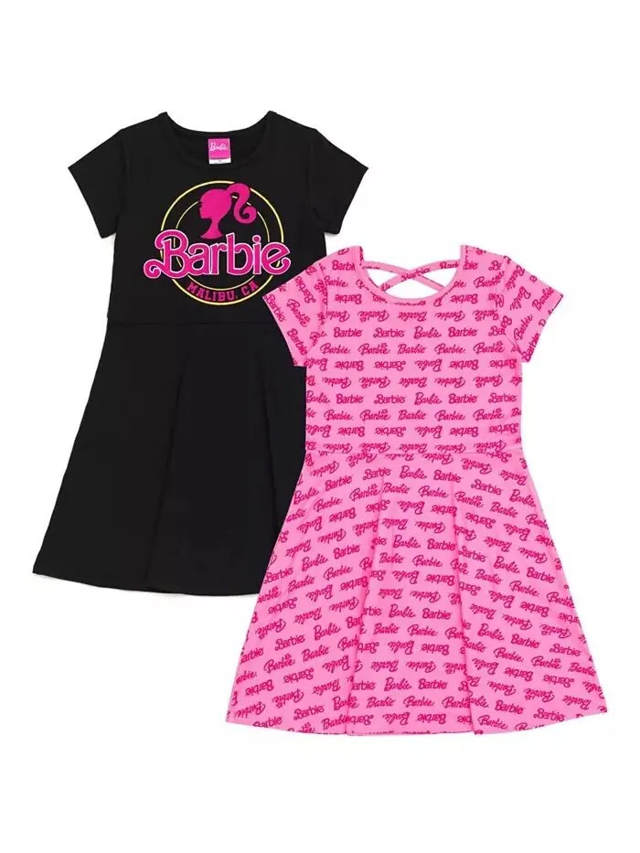 Комплект из 2 приталенных платьев для девочек Barbie