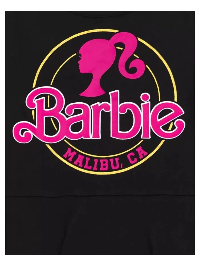 Комплект из 2 приталенных платьев для девочек Barbie — изображение 4 из 7, розовый/черный