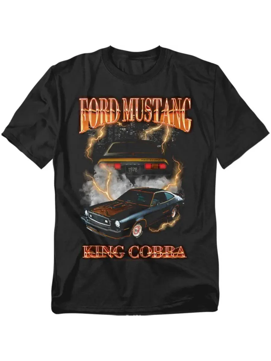 Футболка с принтом King Cobra Thunder Band Mustang — изображение 1 из 3, черный
