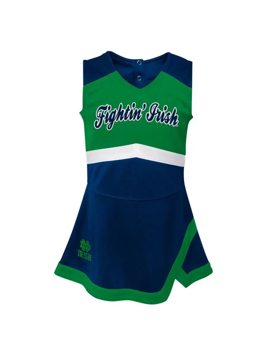 Комплект платье-трапеция и шорты с принтом Notre Dame Fighting Irish Outerstuff — изображение 3 из 4, темно-синий