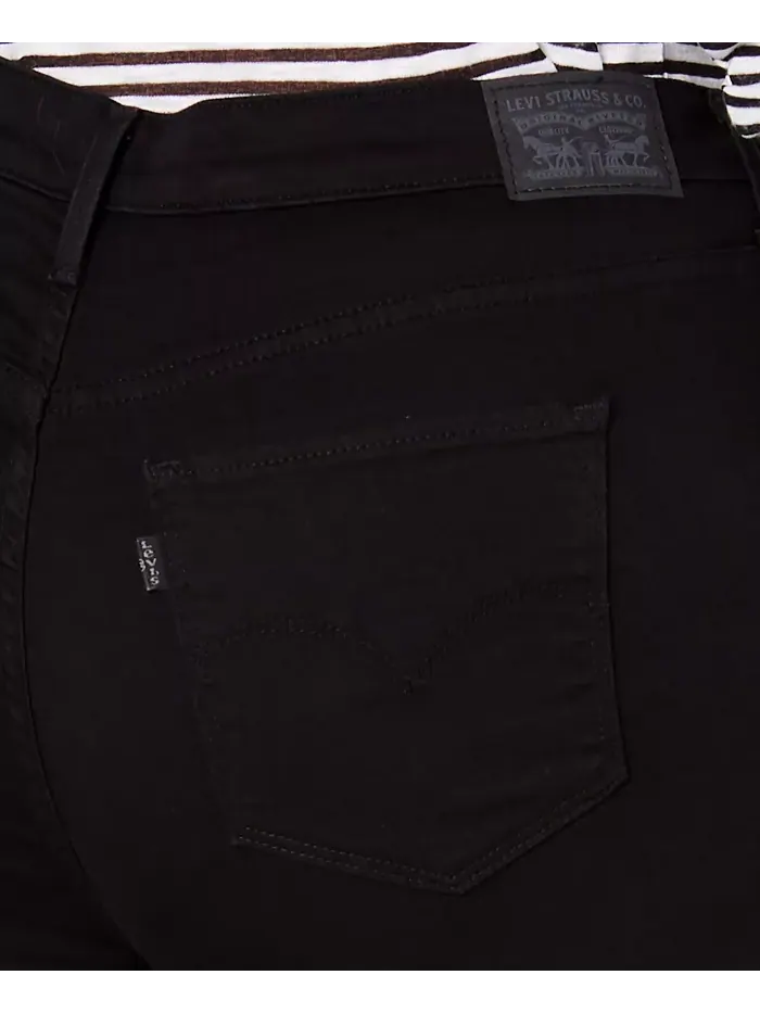 Модные джинсы-скинни с высокой посадкой 721 больших размеров Levi's — изображение 5 из 6, черный