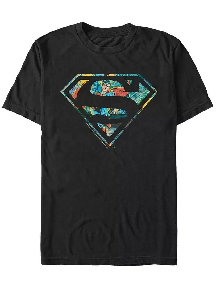 Мужская футболка с коротким рукавом Superman Superman Night Fifth Sun — изображение 1 из 1, черный