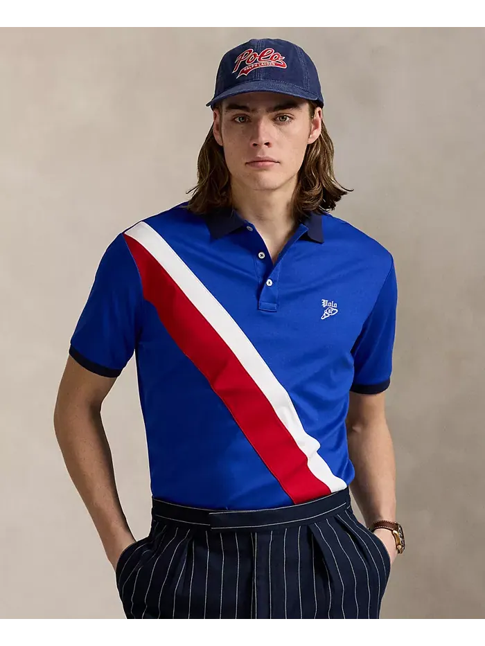 Мужская классическая поло из мягкого хлопка Polo Ralph Lauren — изображение 1 из 5, мульти