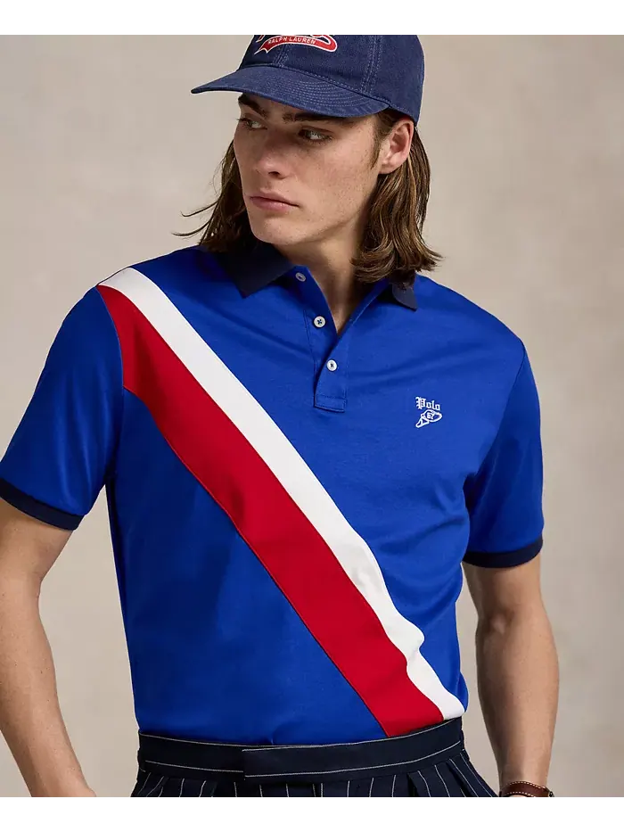 Мужская классическая поло из мягкого хлопка Polo Ralph Lauren — изображение 3 из 5, мульти