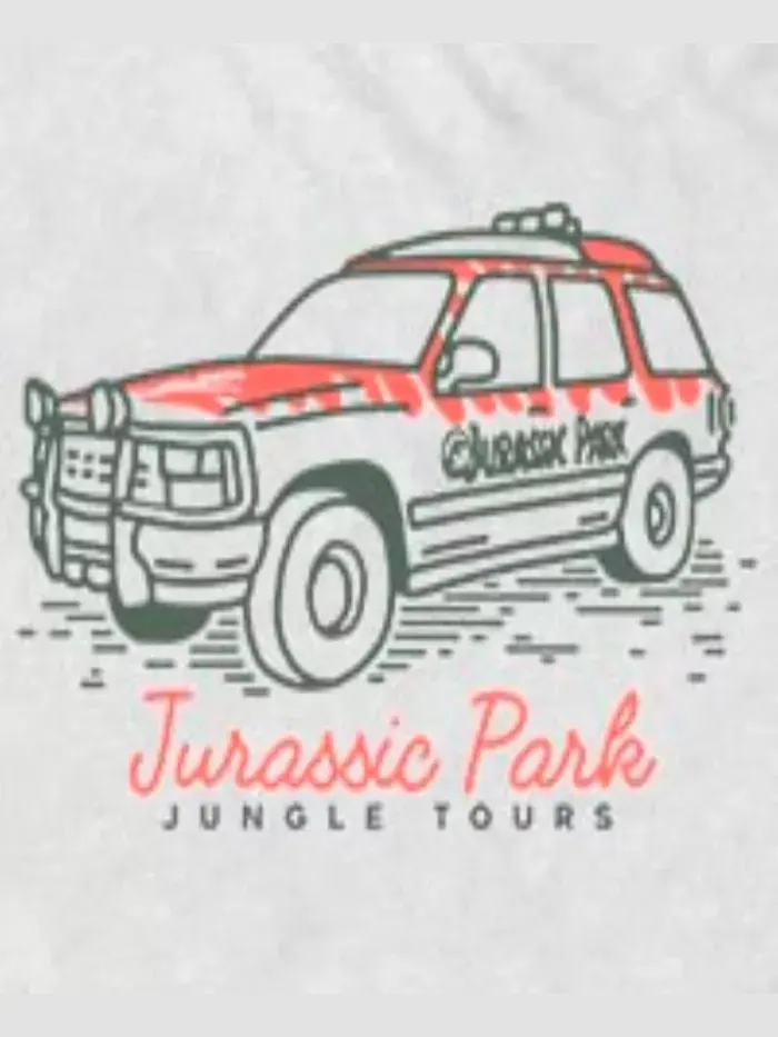 Мужская футболка с коротким рукавом Jurassic Tour Fifth Sun — изображение 3 из 3, белый