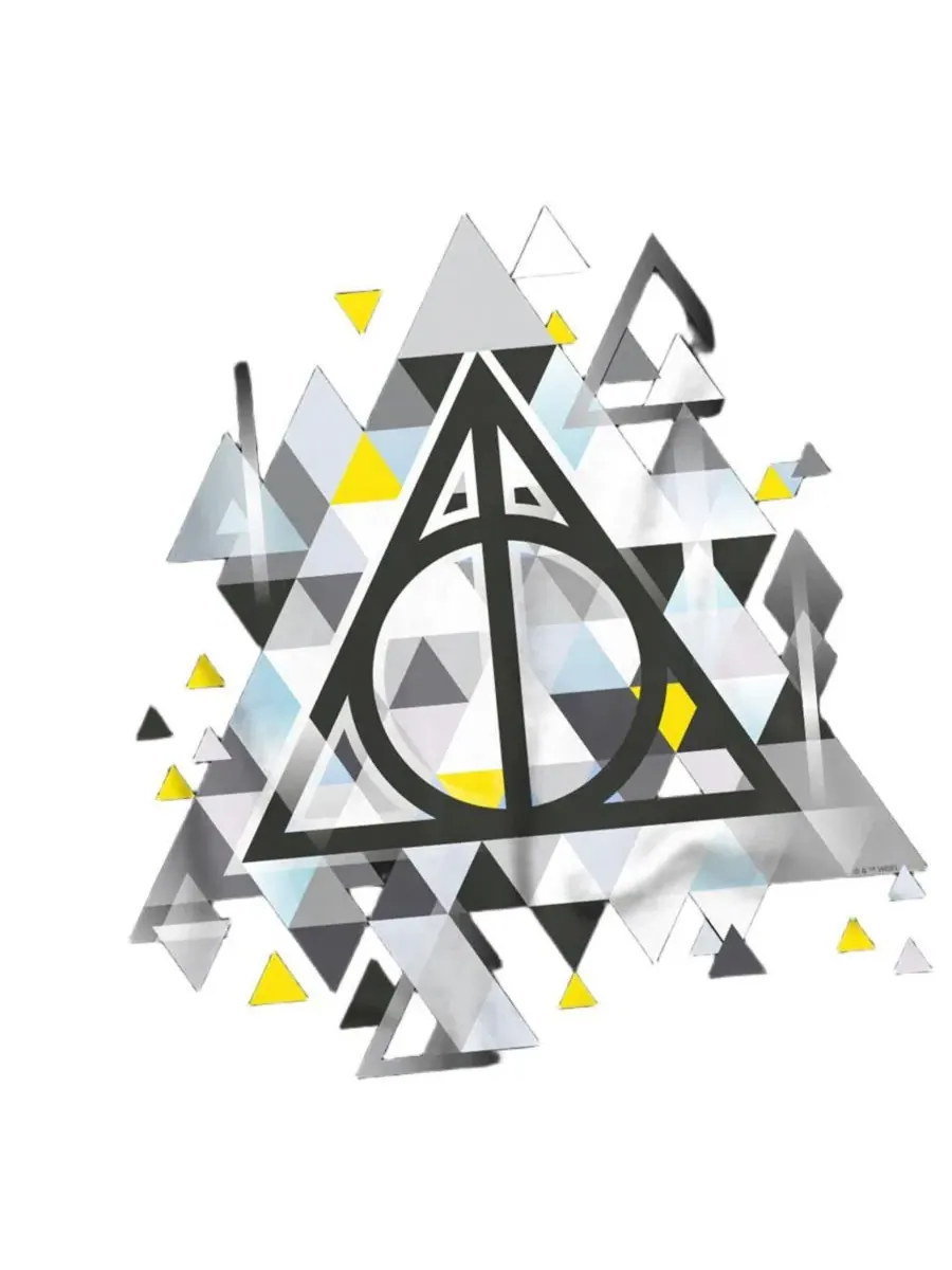 Футболка с принтом Deathly Hallows Harry Potter — изображение 2 из 3, черный