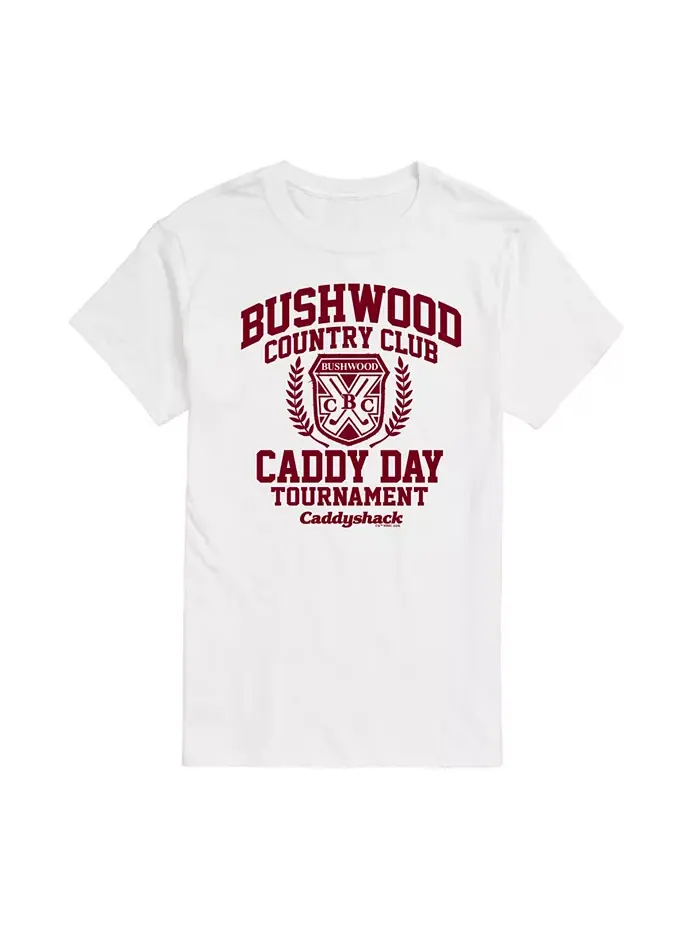 Мужская футболка с коротким рукавом Caddyshack Bushwood Country Club AIRWAVES — изображение 1 из 3, белый