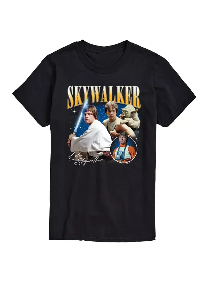 Мужская футболка Star Wars Luke Skywalker с короткими рукавами Airwaves — изображение 1 из 3, черный