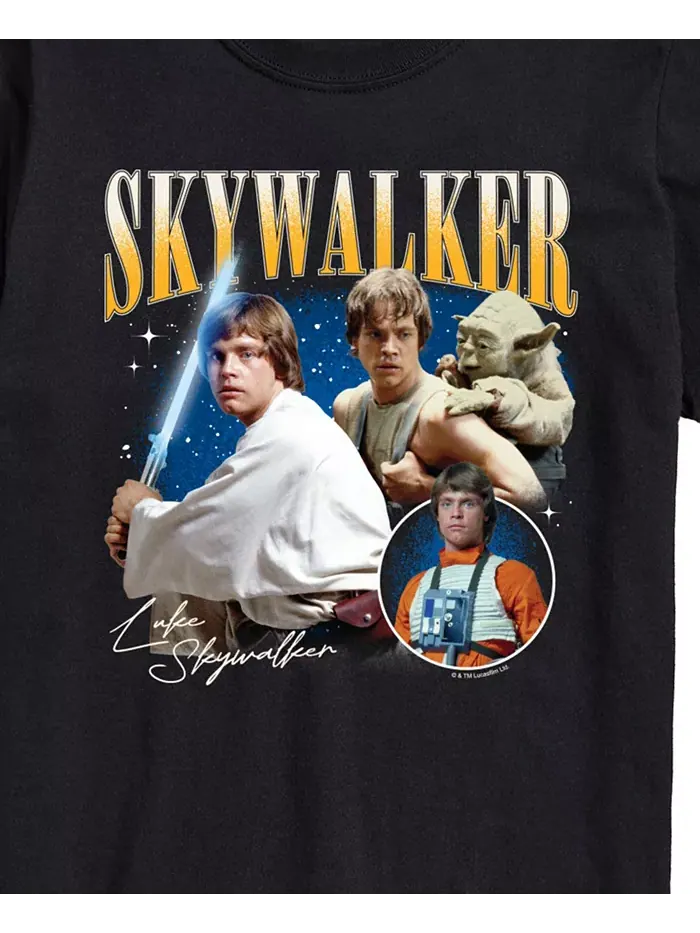 Мужская футболка Star Wars Luke Skywalker с короткими рукавами Airwaves — изображение 3 из 3, черный