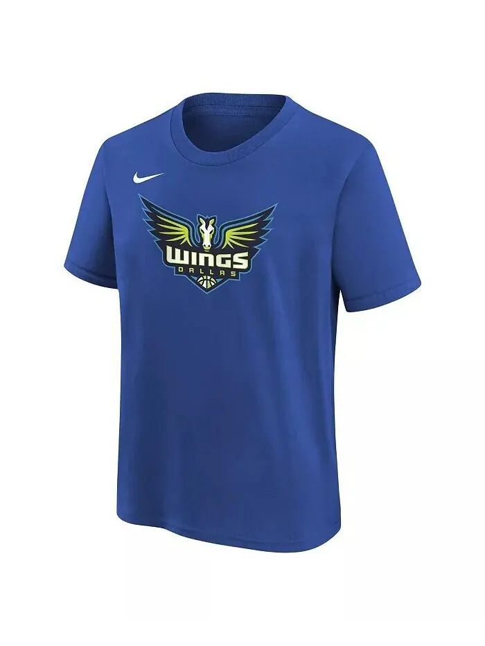 Футболка с логотипом Royal Dallas Wings Essential для мальчиков и девочек Nike — изображение 2 из 3, королевский