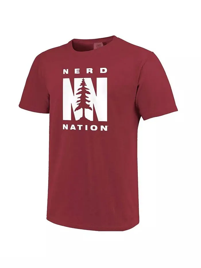 Футболка мужская Cardinal Stanford Cardinal Nerd Nation Comfort Color Image One — изображение 2 из 3