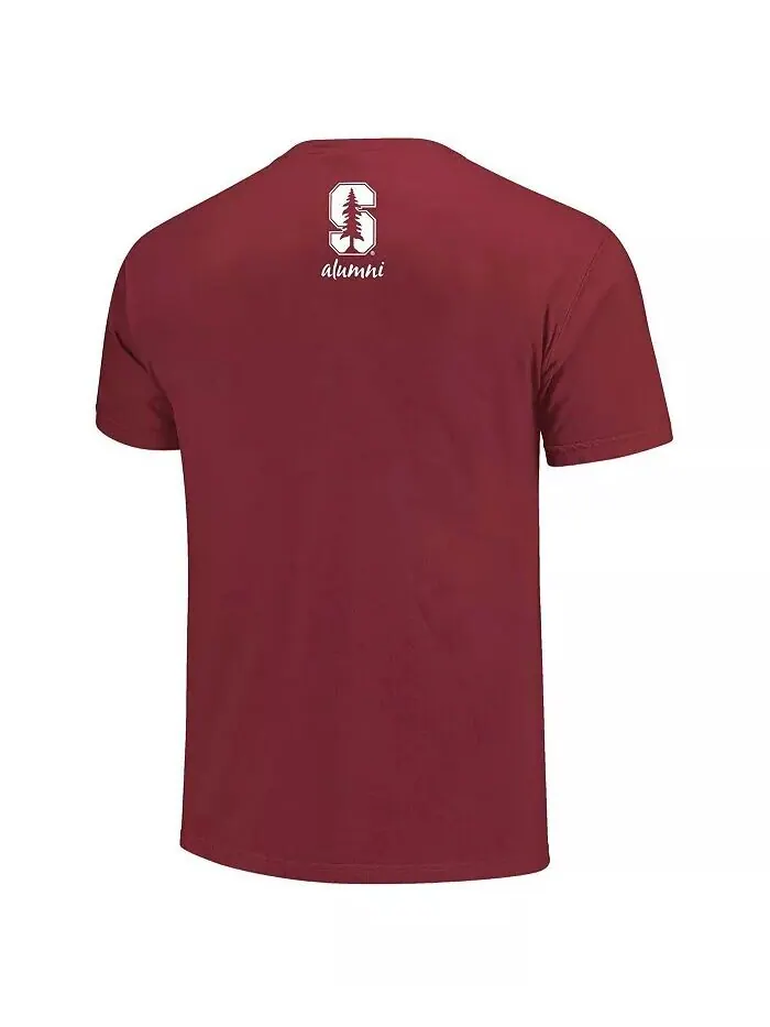 Мужская цветная футболка Cardinal Stanford Cardinal Nerd Nation Comfort Image One — изображение 3 из 3, красный